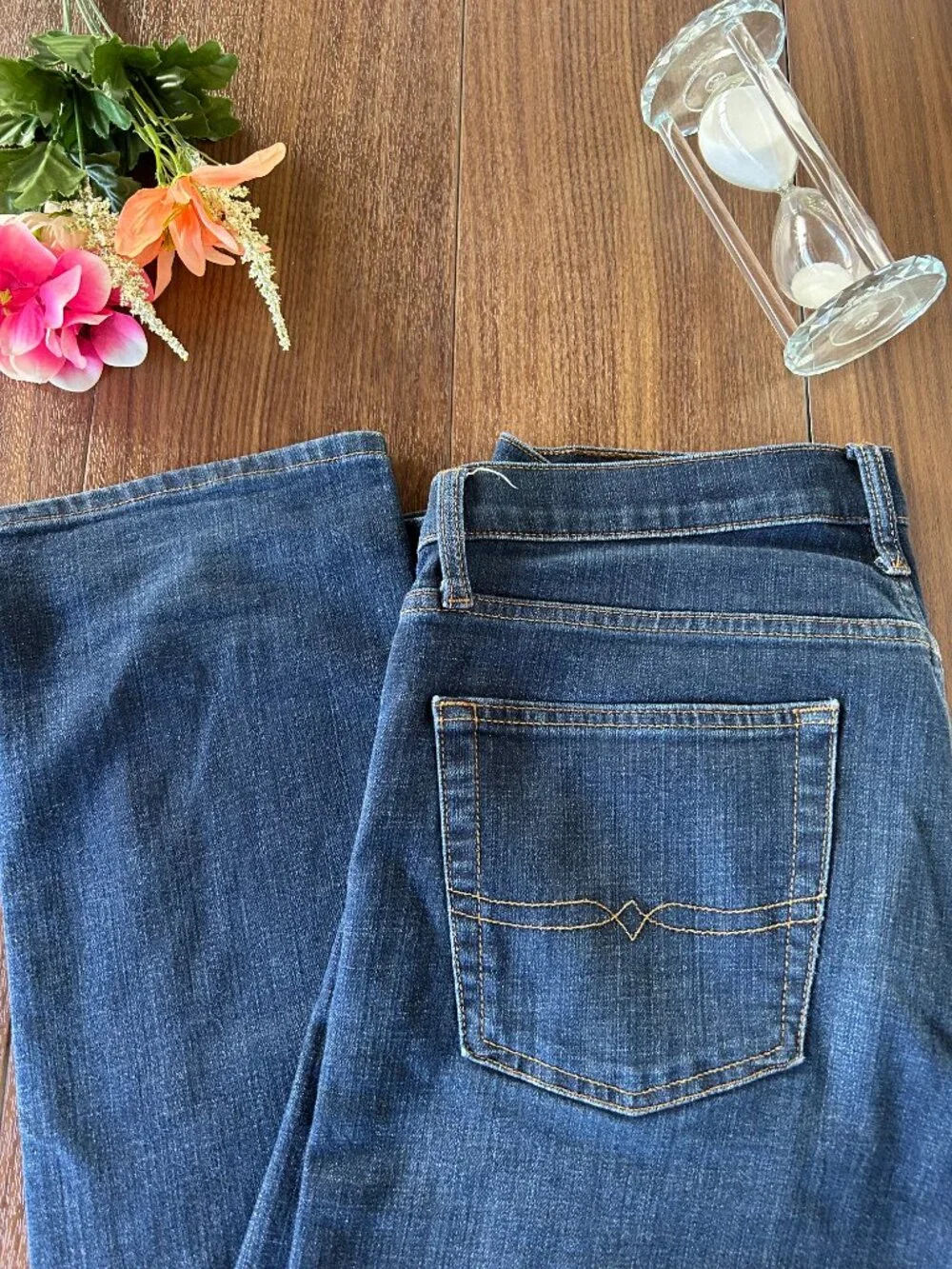 Men's Lucky Brand 221 Straight Pace Denim Blue Jeans 34x32